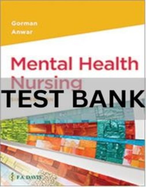 mental health nursing test bank​