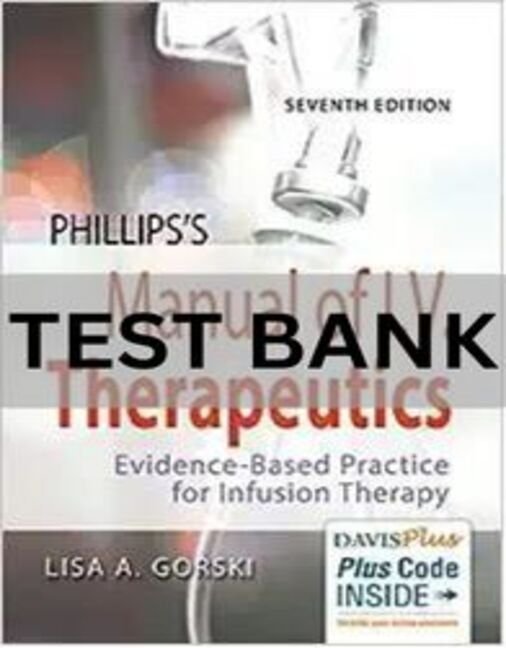 manual of iv therapeutics 7th edition test bank​