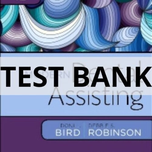 modern dental assisting 12th edition test bank