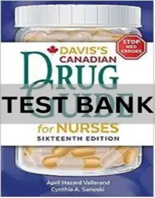 davis drug guide for nurse 16th edition test bank​