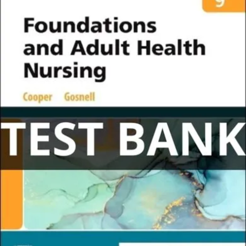 foundations and adult health nursing test bank