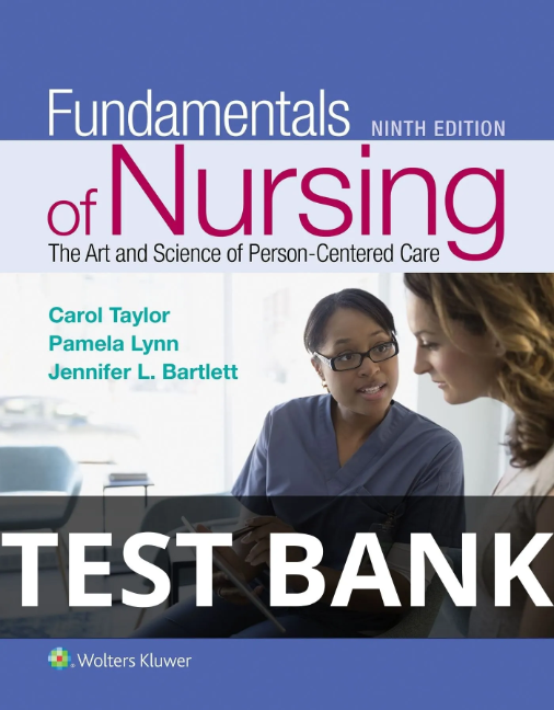 fundamentals of nursing test bank taylor