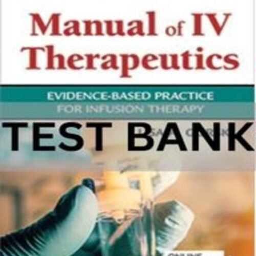 manual of iv therapeutics test bank​