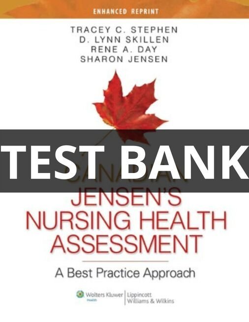 canadian jensen's nursing health assessment test bank​
