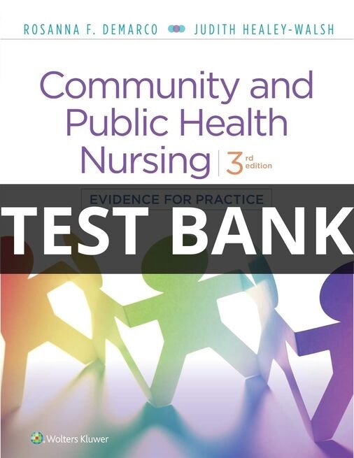 community and public health nursing evidence for practice test bank​