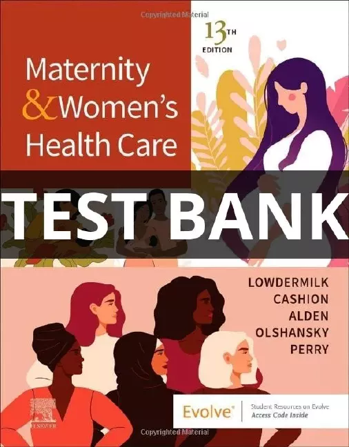 Women's Health Care test bank