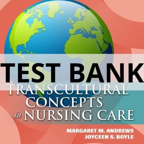 transcultural concepts in nursing care test bank