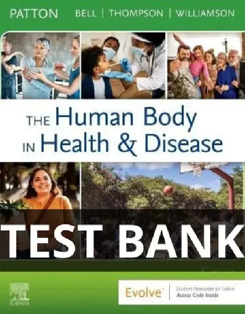 the human body in health and disease test bank