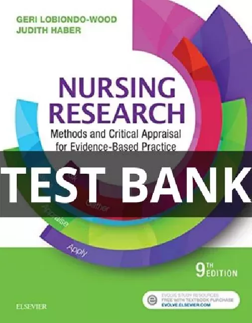 nursing research methods and critical appraisal test bank
