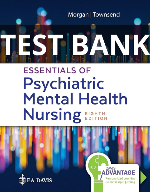 essentials of psychiatric mental health nursing test bank